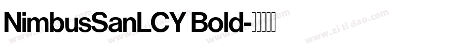 NimbusSanLCY Bold字体转换